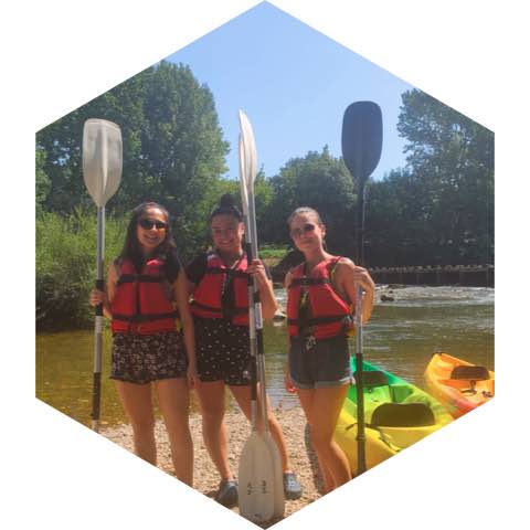 Canoa sul fiume Aveyron a Lafrançaise